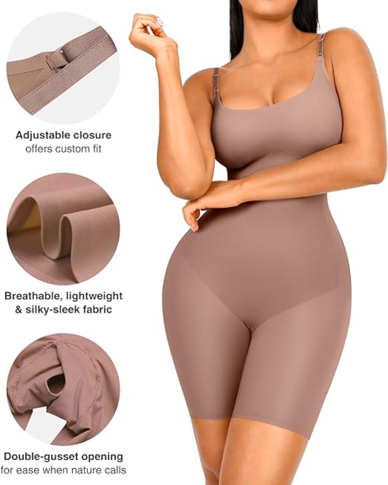 Body moldeador sin costuras y transpirable con levantamiento de glúteos