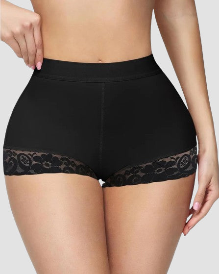 Shapshe® Short Modelador de Cintura Alta para Mujer con Realce de Caderas y Control de Abdomen en Encaje