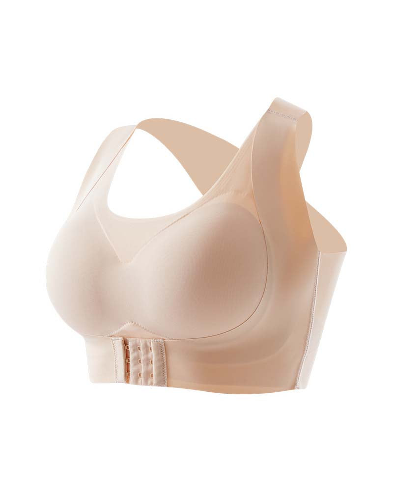 Sostén Push-Up Corrector para Mujer, Sin Costuras, Invisible, con Broche Frontal y Sin Aros
