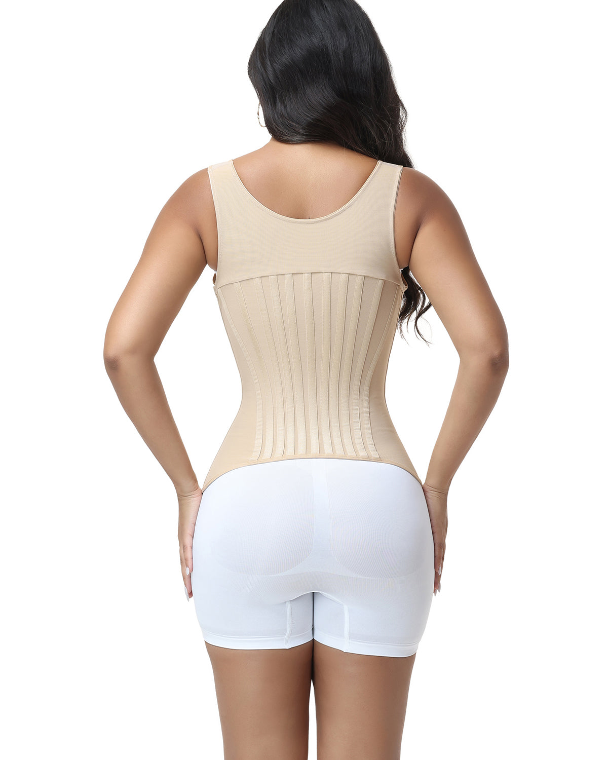 Shapshe® Faja Cinturilla de Compresión de Doble Capa con Varillas Curvas
