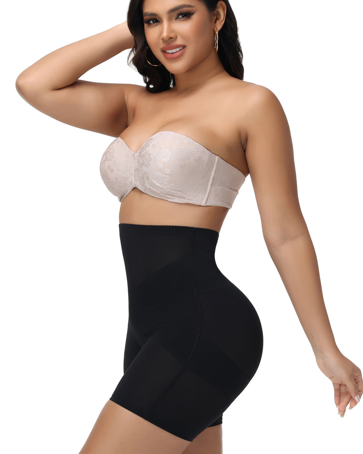 Shapshe® Shorts Moldeadores de Cintura Alta con Malla y Control Cruzado de Abdomen (Preventa)