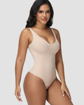 Shapshe® Body sin Costuras con Escote en V y Control de Abdomen tipo Tanga