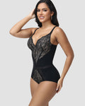 Shapshe® Body Moldeador con Escote en V Profundo y Encaje Elegante