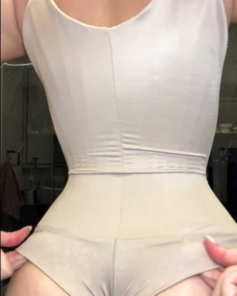 Faja Colombiana Hourglass Body de Varillas de Acero con Tanga Moldeadora