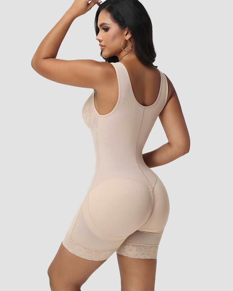 Shapshe® Faja de Cuerpo Completo de Alta Compresión con Detalles de Encaje