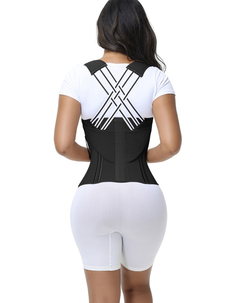 Shapshe® Fajas Colombianas Corrector de Postura Soporte Lumbar Cinturilla Moldeadora