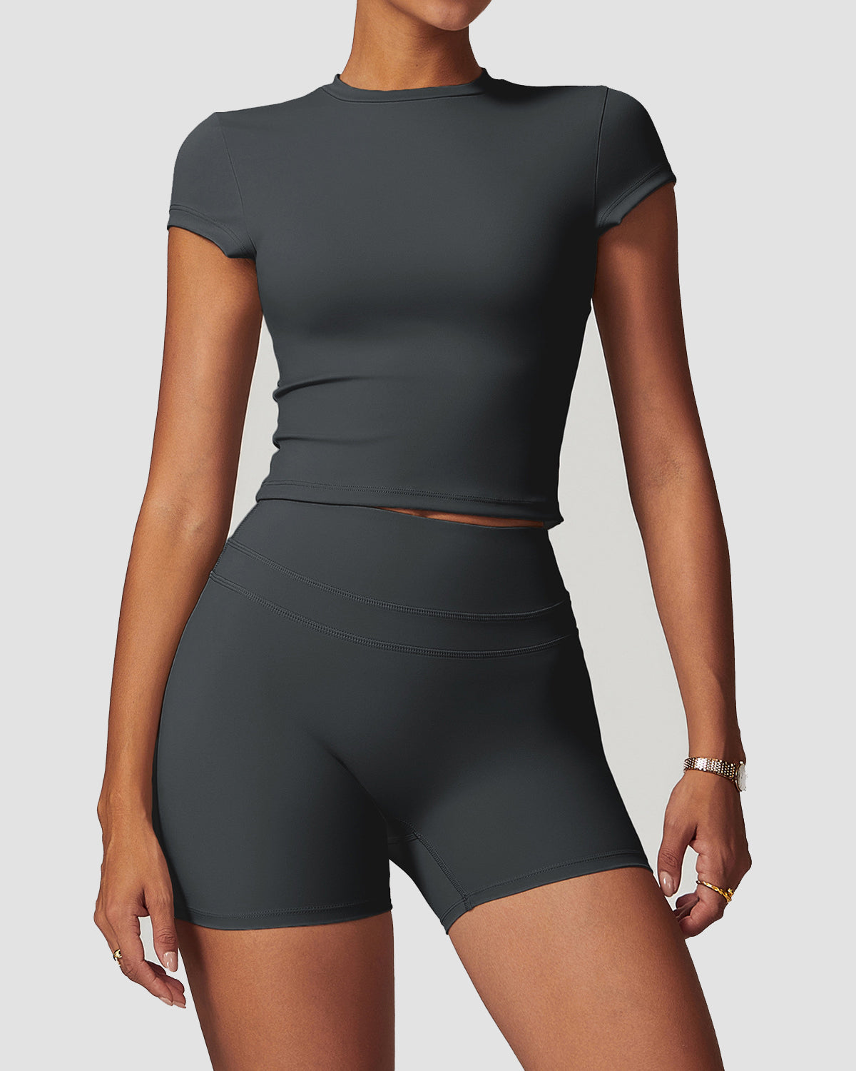 Conjunto Ajustado de Gimnasio para Yoga y Fitness