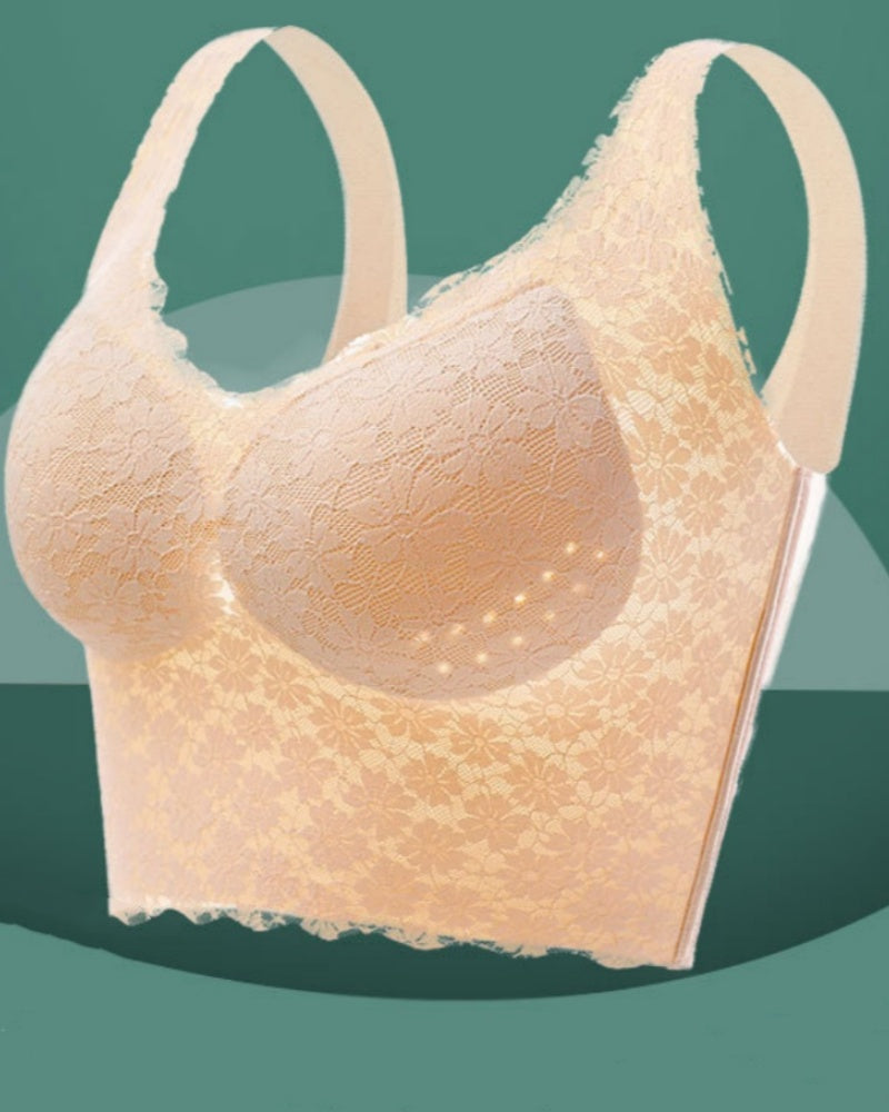 Top sin mangas transpirable talla grande con sujetador push up y efecto moldeador lateral