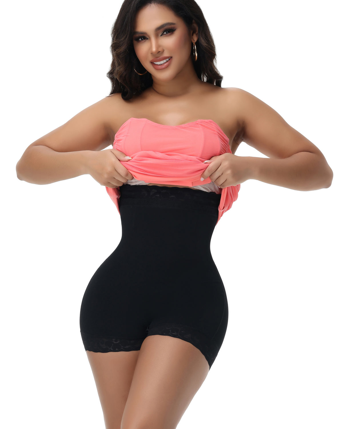 Shapshe® Shorts Moldeadores Sin Costuras de Cintura Alta con Tira Desmontable