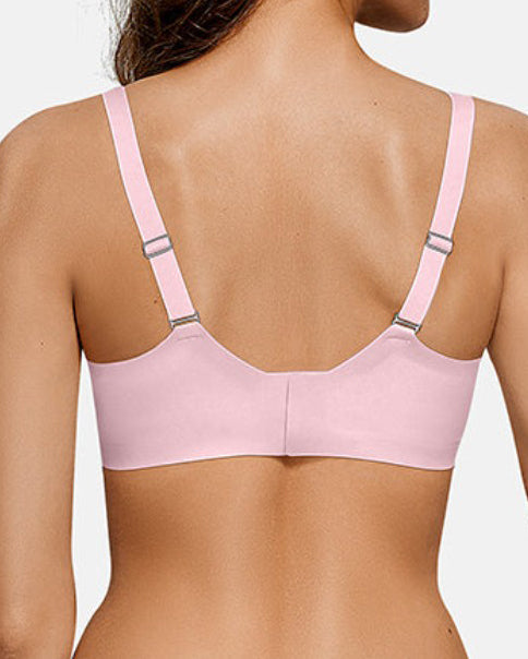 Sostén inalámbrico push up para mujer, sin costuras, transpirable y de un solo color