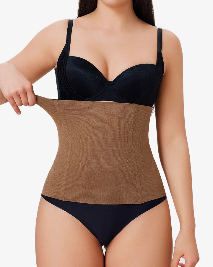 Cinturón de Control Abdominal con Huesos de Acero Sin Costuras y Alta Elasticidad