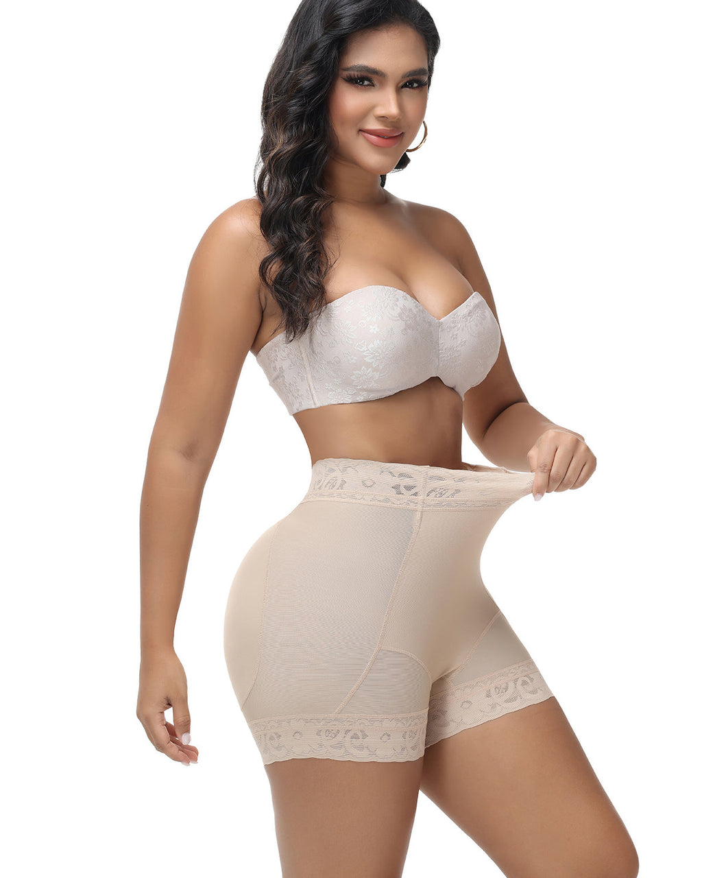 Shapshe® Shorts Moldeadores Levanta Glúteos de Cintura Alta con Encaje (Preventa)