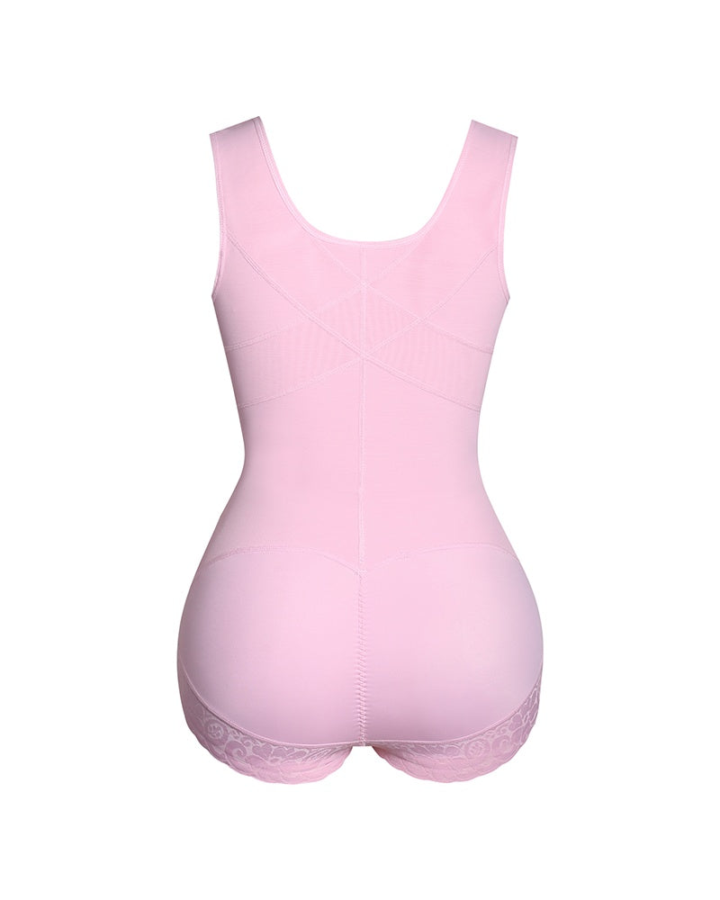 Shapshe® Moldeador Corporal de Alta Compresión con Control de Abdomen y Escote Abierto estilo Leopardo
