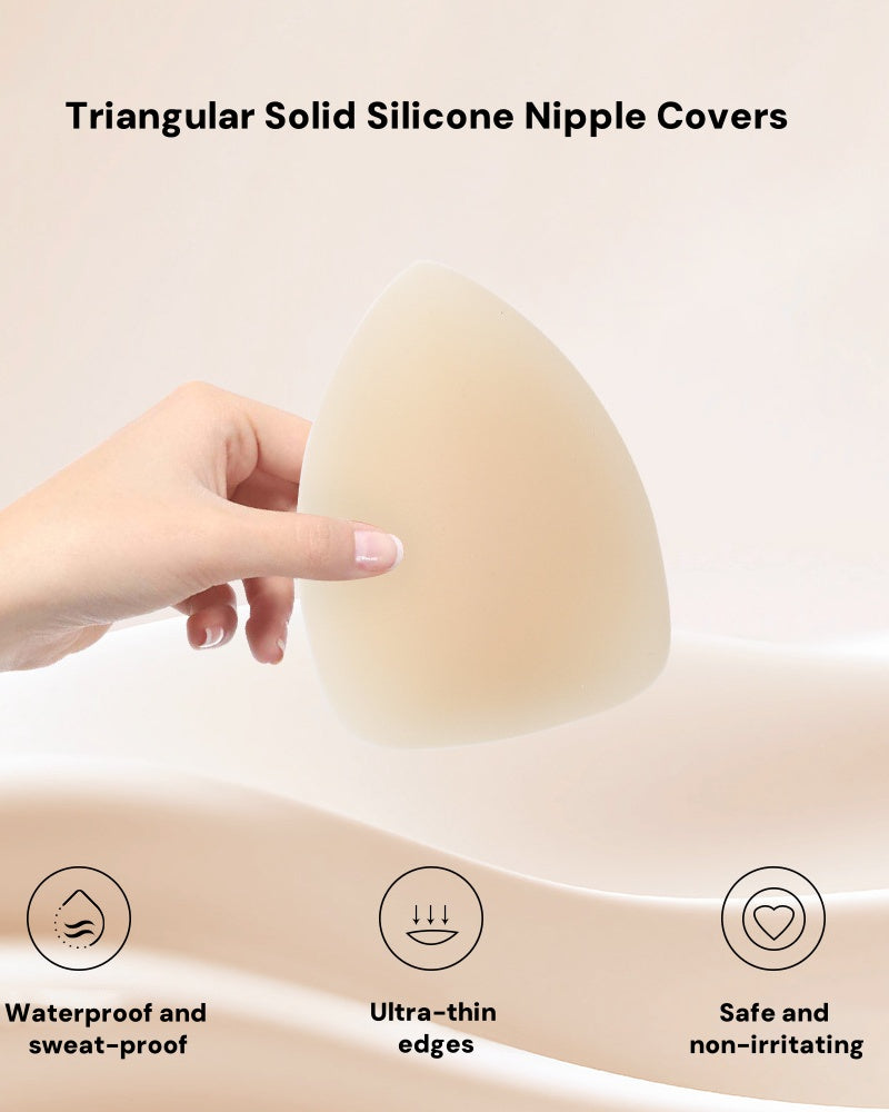 Cubierta Invisible Triangular para Pezones, Sin Costuras y Antigolpes