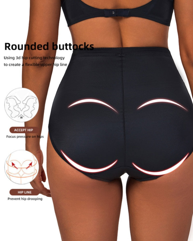 Panties moldeadores levantadores de cadera con cintura alta y elástico