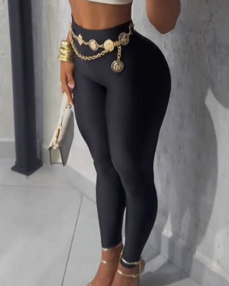 Leggings de Alta Elasticidad con Control de Abdomen y Levantamiento de Glúteos para Mujer