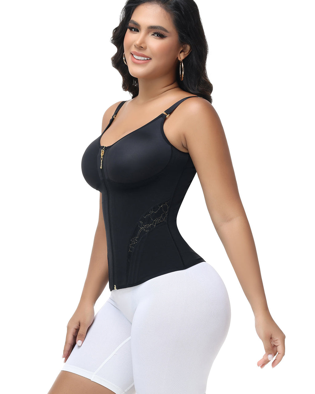 Shapshe® Fajas Colombianas Overbust Cierre Control de Abdomen Cinturilla Entrenadora de Cintura (Preventa)