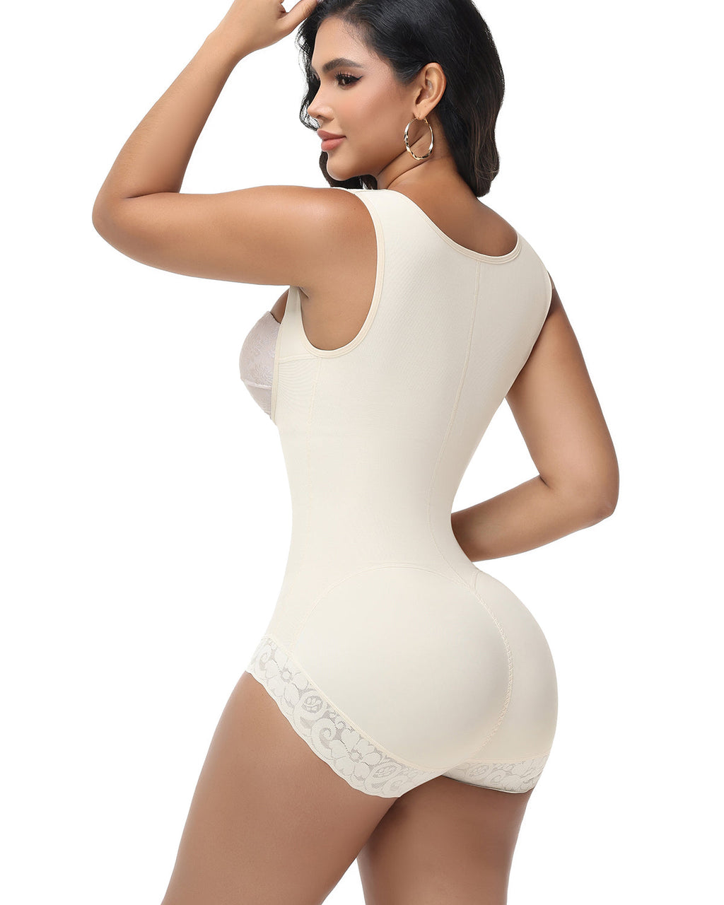 Faja Colombiana Moldeadora Levanta Glúteos Control Abdomen con Escote Abierto