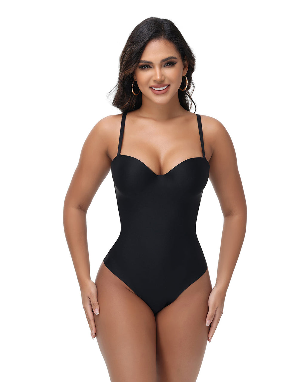 Shapshe® Body de Copa Suave en Triángulo con Control de Abdomen 2 en 1 Moldeador para Mujer