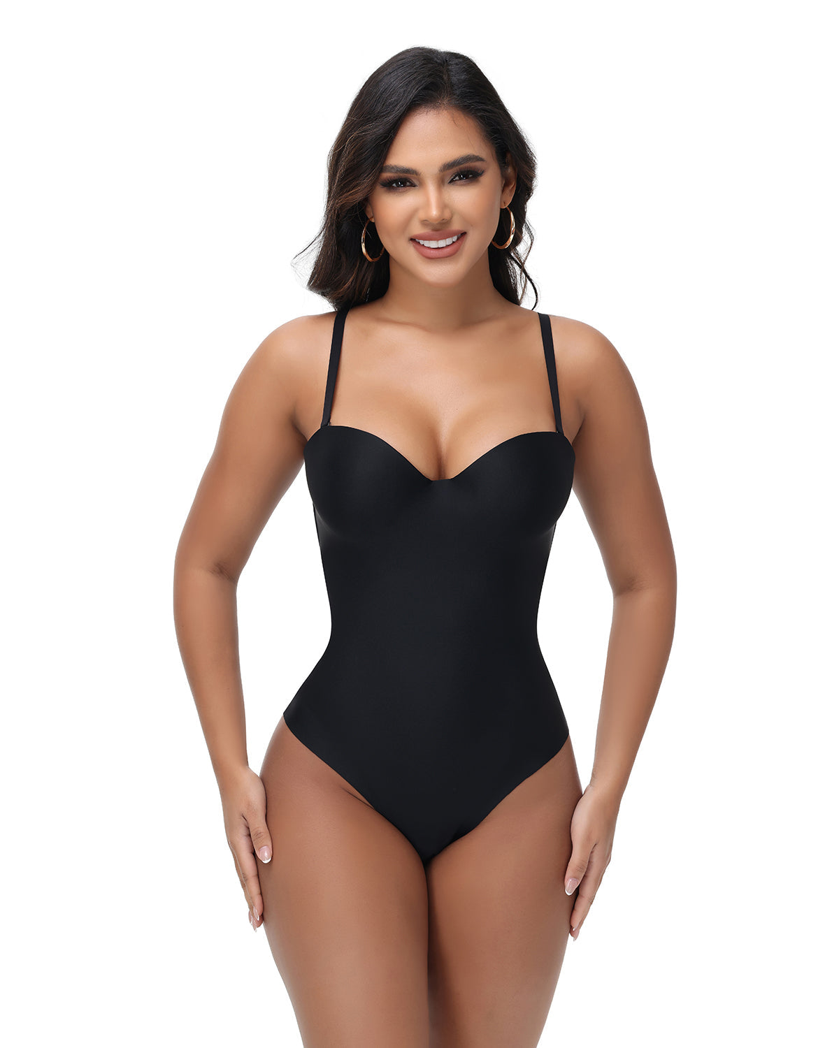 Shapshe® Body de Copa Suave en Triángulo con Control de Abdomen 2 en 1 Moldeador para Mujer