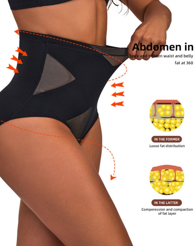 Panties moldeadores levantadores de cadera con cintura alta y elástico