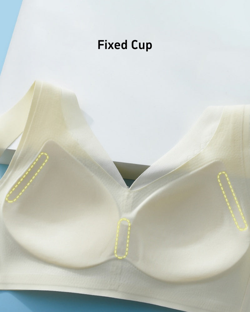 Sujetador deportivo con push up, hebilla frontal, talla grande, anti flacidez
