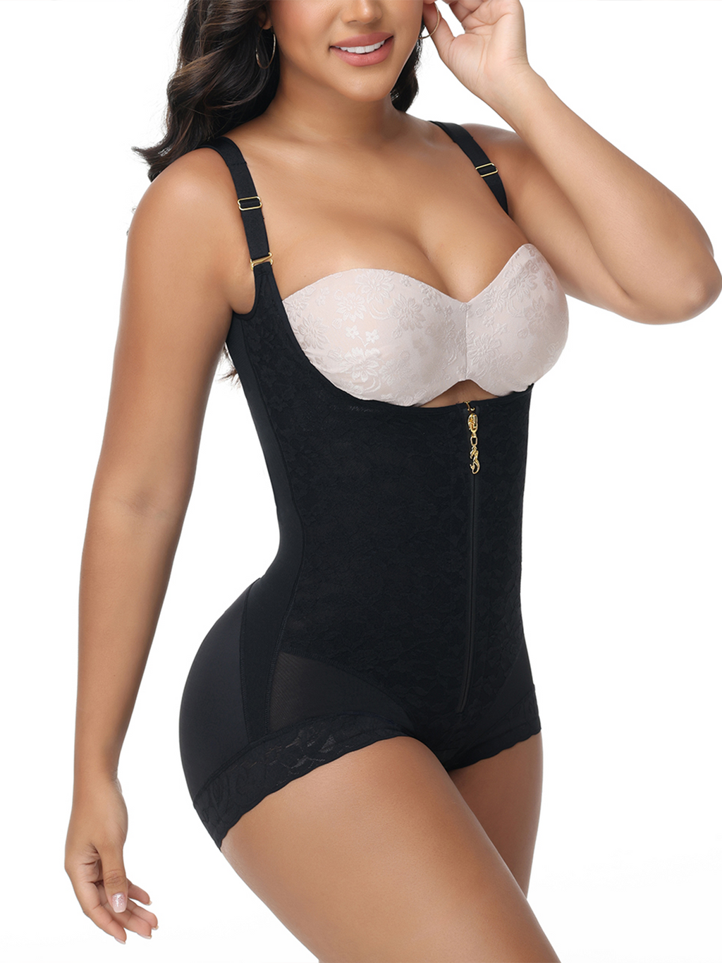 Shapshe® Body moldeador de encaje con escote abierto Columbia