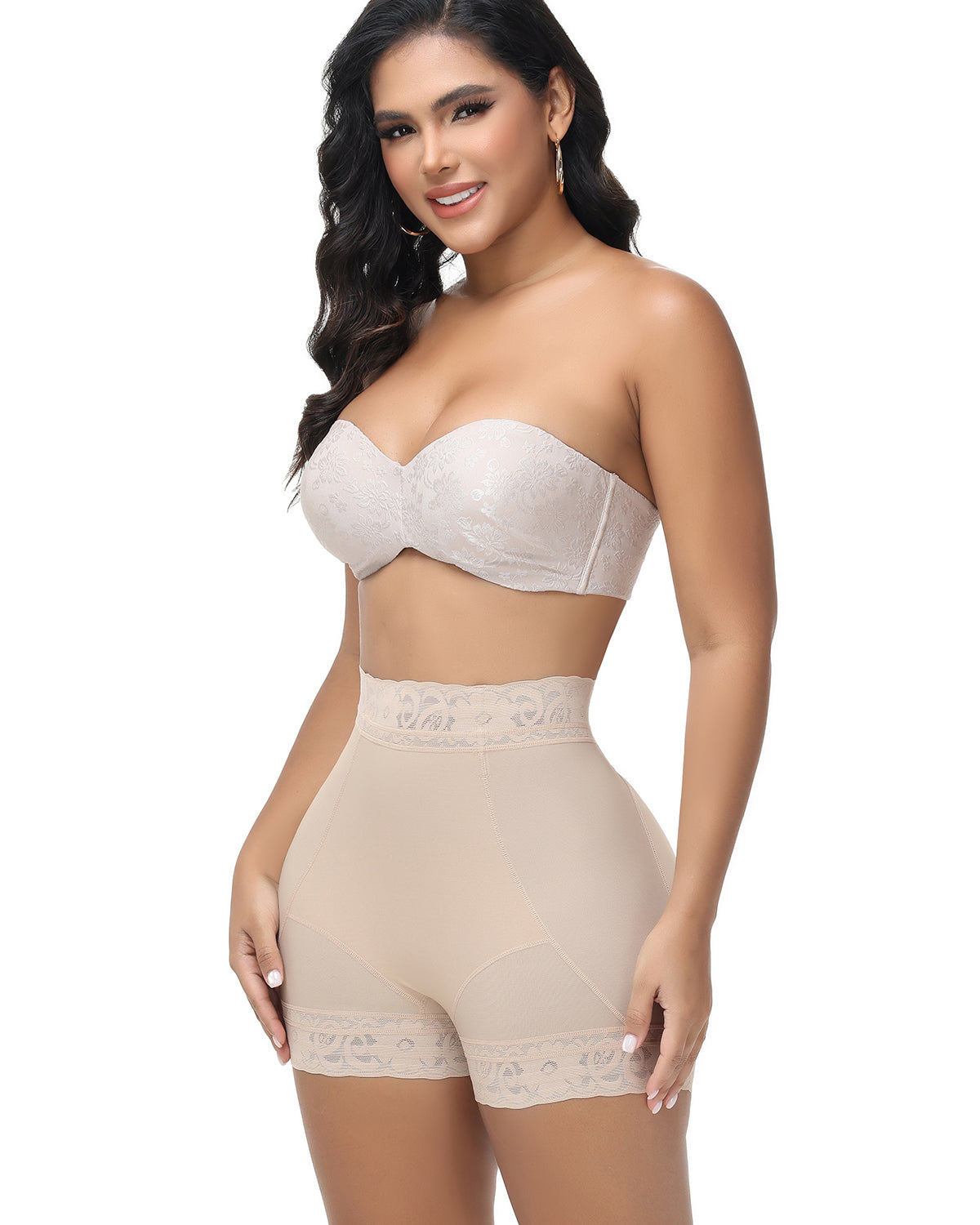 Shapshe® Shorts Moldeadores Levanta Glúteos de Cintura Alta con Encaje (Preventa)