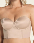 Sostén Moldeador Corset Sin Tirantes y Copa Completa