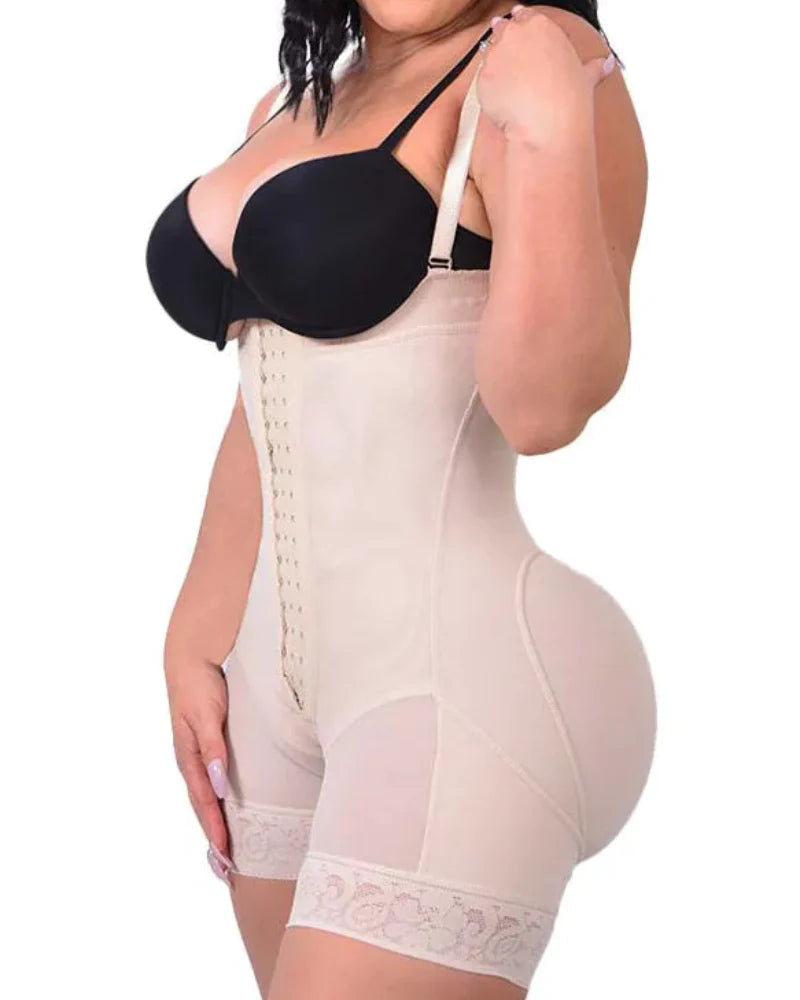 Shapshe® Moldeador Corporal Control de Abdomen Levanta Glúteos Adelgazante de Muslos Faja Plus Moldeadora con Cremallera en la Entrepierna