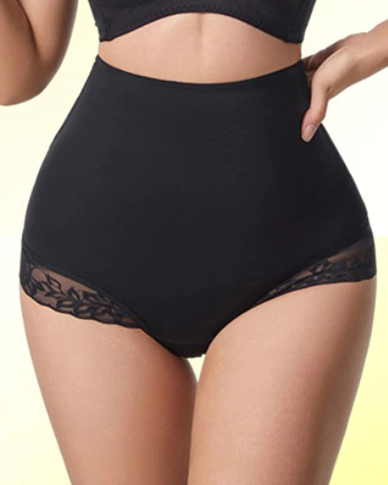 Shorts moldeadores con control abdominal y encaje, tanga sexy, faja corporal ropa interior
