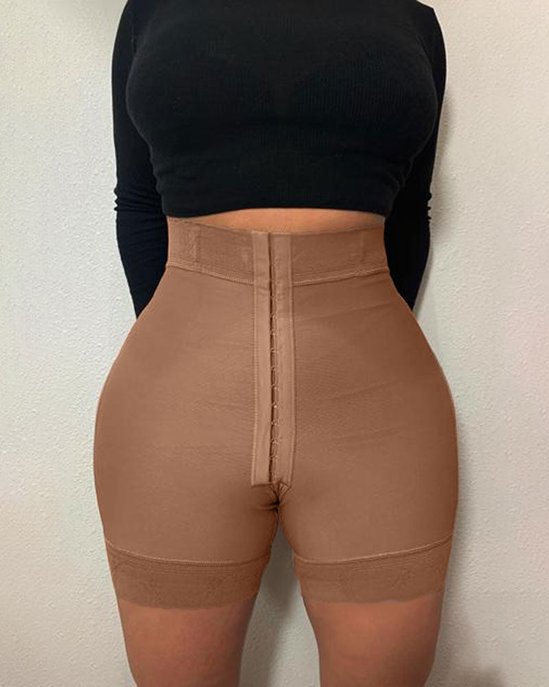 Shapshe® Prenda de Alta Compresión Levanta Glúteos Panty con 3 Ganchos y Ojos Short Moldeador