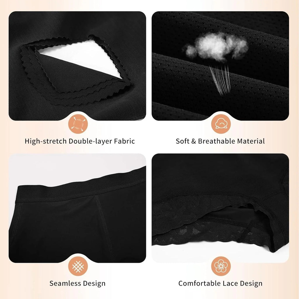 Shapshe® Short Modelador de Cintura Alta para Mujer con Realce de Caderas y Control de Abdomen en Encaje