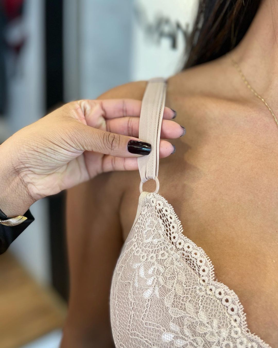 Sostenedor Modelador Push Up de Encaje para Mujer
