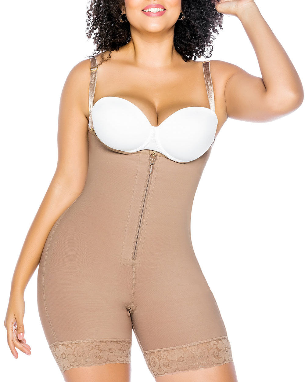 Shapshe® Fajas Colombianas con Ganchos Internos, Control Invisible de Abdomen, Cierre Bajo el Busto, Moldeador Corporal