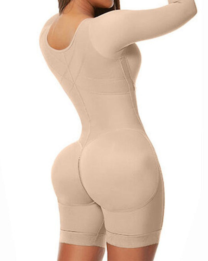 Shapshe® Moldeador Corporal Completo Faja Colombiana de Manga Larga con Fuerte Compresión para Busto Completo