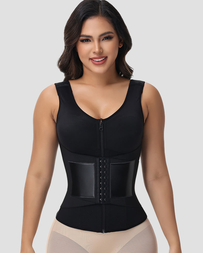 Shapshe® Zipper & Button Double Pressure Sports Waist Trainer