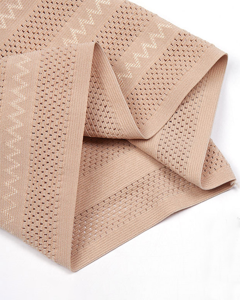 Panty Moldeador de Cintura Alta para Mujer con Estampado Chevron y Control de Abdomen, Braguitas de Malla
