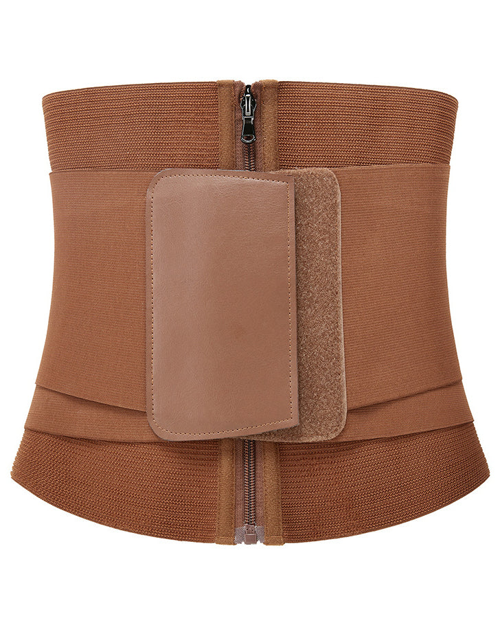 Corset Faja de Cintura con Cremallera y Doble Compresión