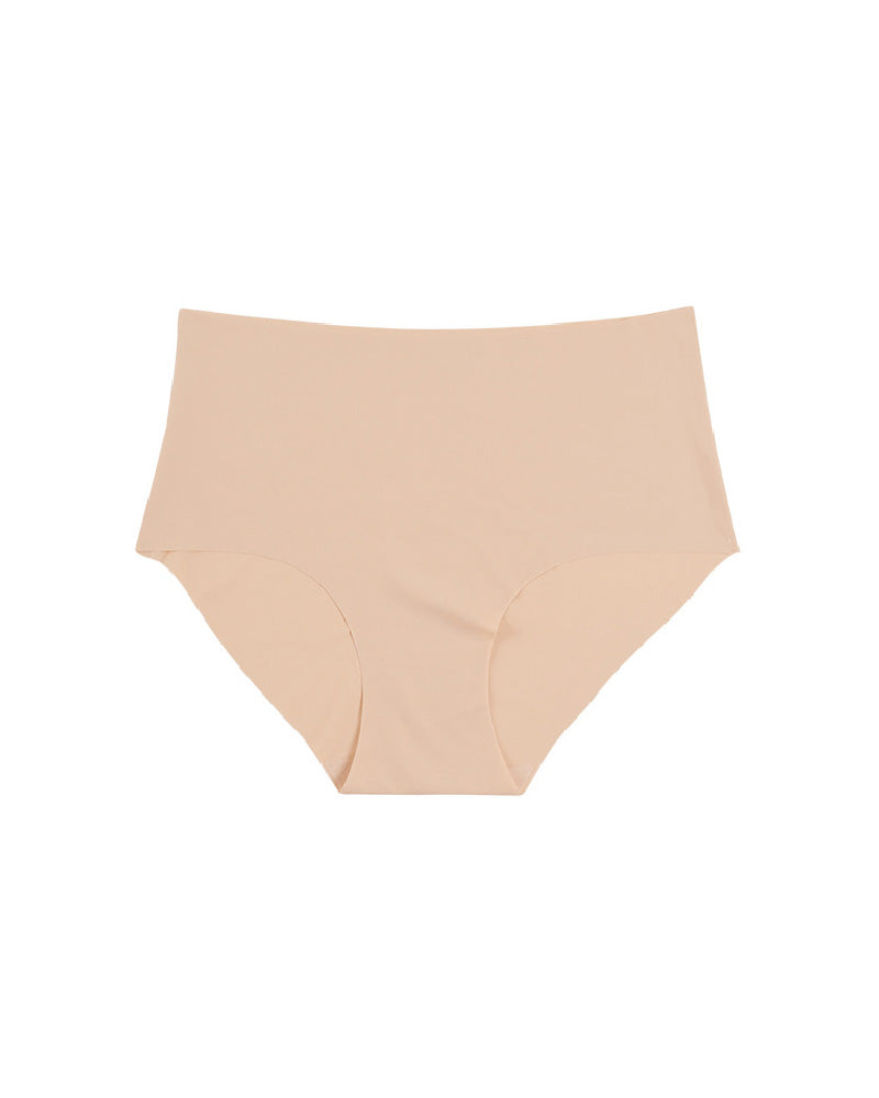 Bragas femeninas sin costuras de seda helada, transpirables, cómodas, tipo triángulo y de cintura media