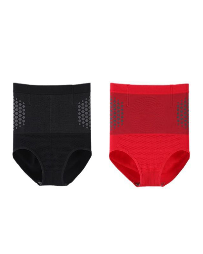 Panties Femeninos de Terapia Magnética para Calentar el Útero, Sin Costuras, de Cintura Alta y Control de Abdomen