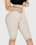 Shapshe® Shorts de Compresión Doble de Cintura Alta para Levantar Glúteos, Cortos hasta la Rodilla
