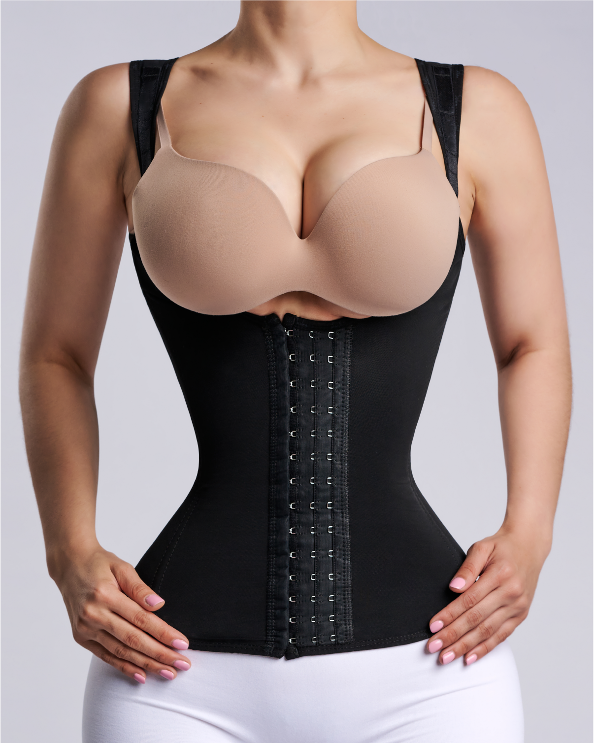 Chaleco Shapshe® para Mujer Reloj de Arena Moldeador de Cintura con Control de Abdomen Corsé con Ganchos