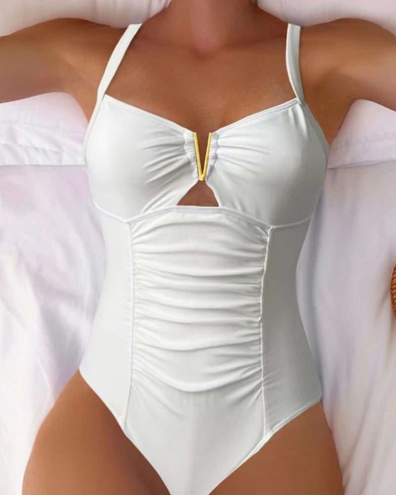 Sexy y Ajustado Traje de Una Pieza con Tirantes - El Mejor Bañador para tu Tipo de Cuerpo