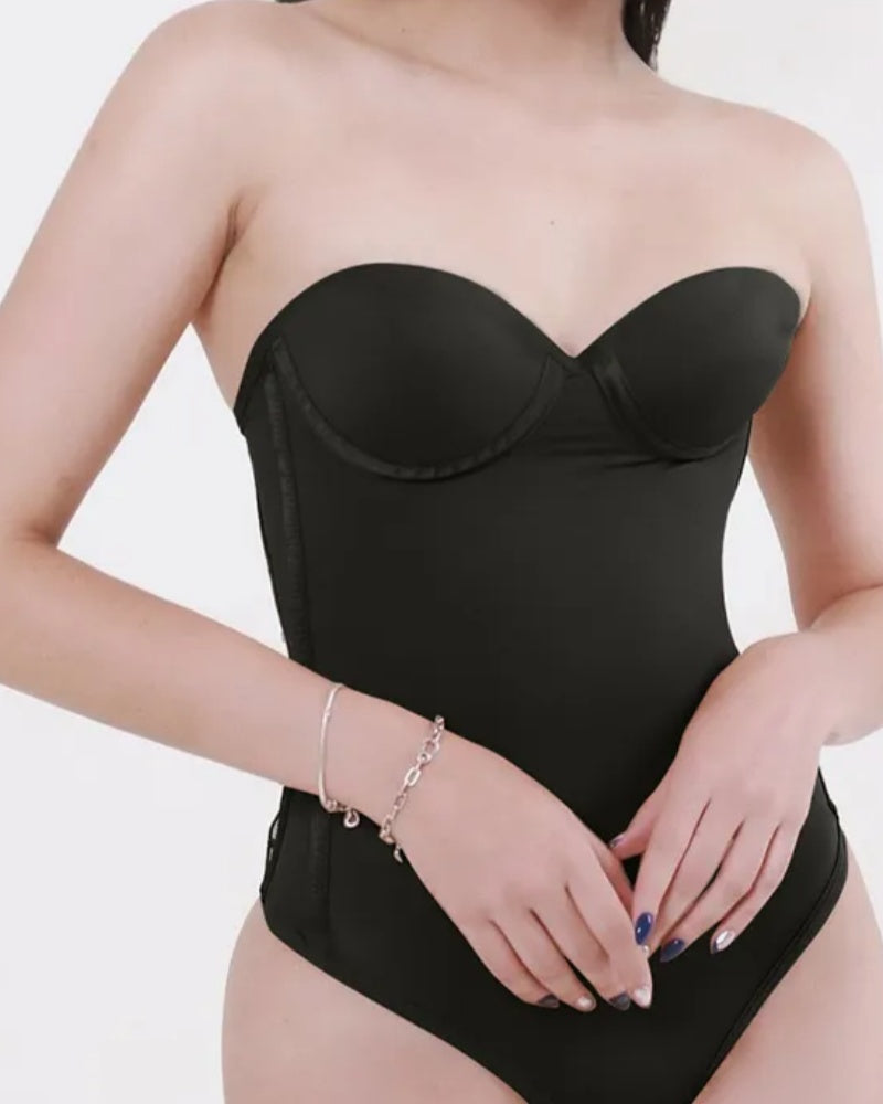 Shapshe® Body ajustado sin costuras con espalda sexy y tanga con cordones
