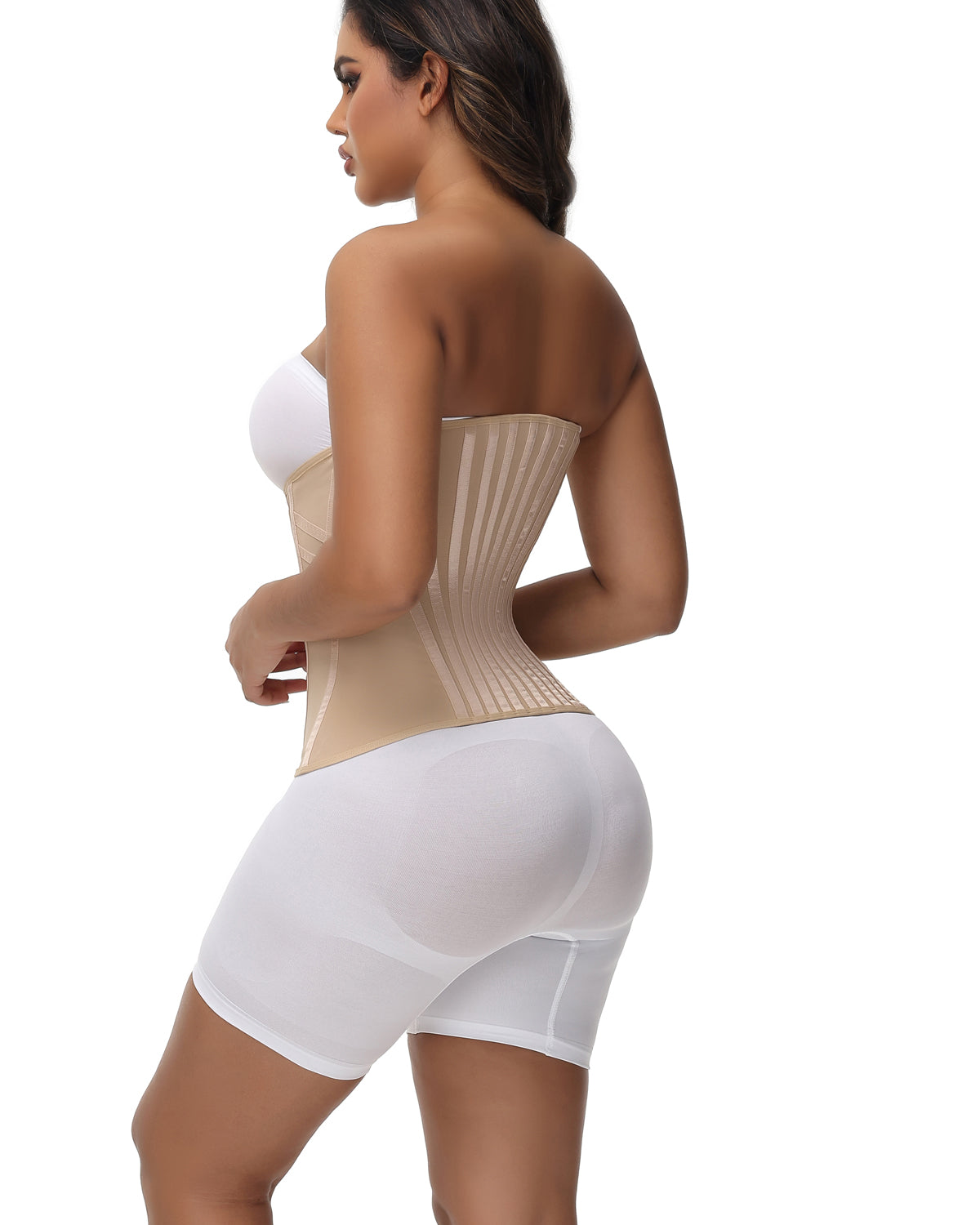 Shapshe® Corset Cinturilla Curvada con Ballenas, Alta Compresión para Cintura Pequeña