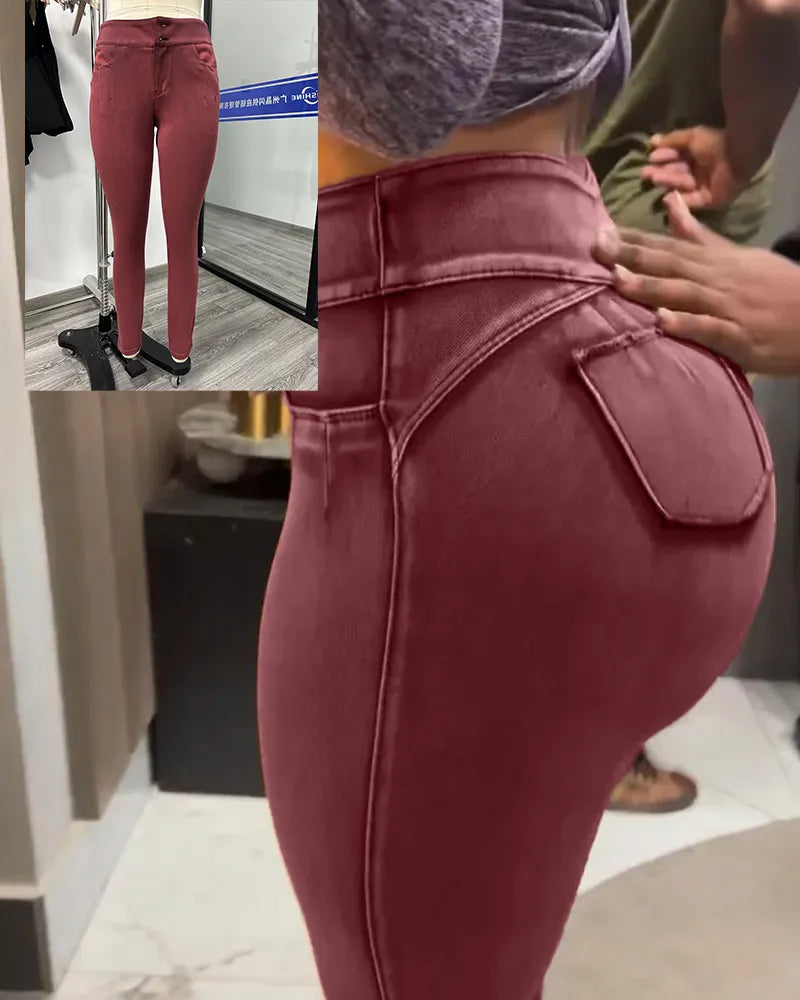 Jeans Skinny Shapshe® Elásticos Levanta Cadera para Mujeres Curvas