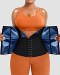 Faja Deportiva para Mujer Cinturón de Sudor para Entrenamiento, Pérdida de Peso y Abdomen con Hebilla