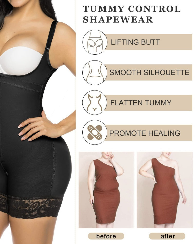 Shapshe® Fajas Moldeadoras con Tirantes Ajustables Control de Abdomen Levantacola Shapewear