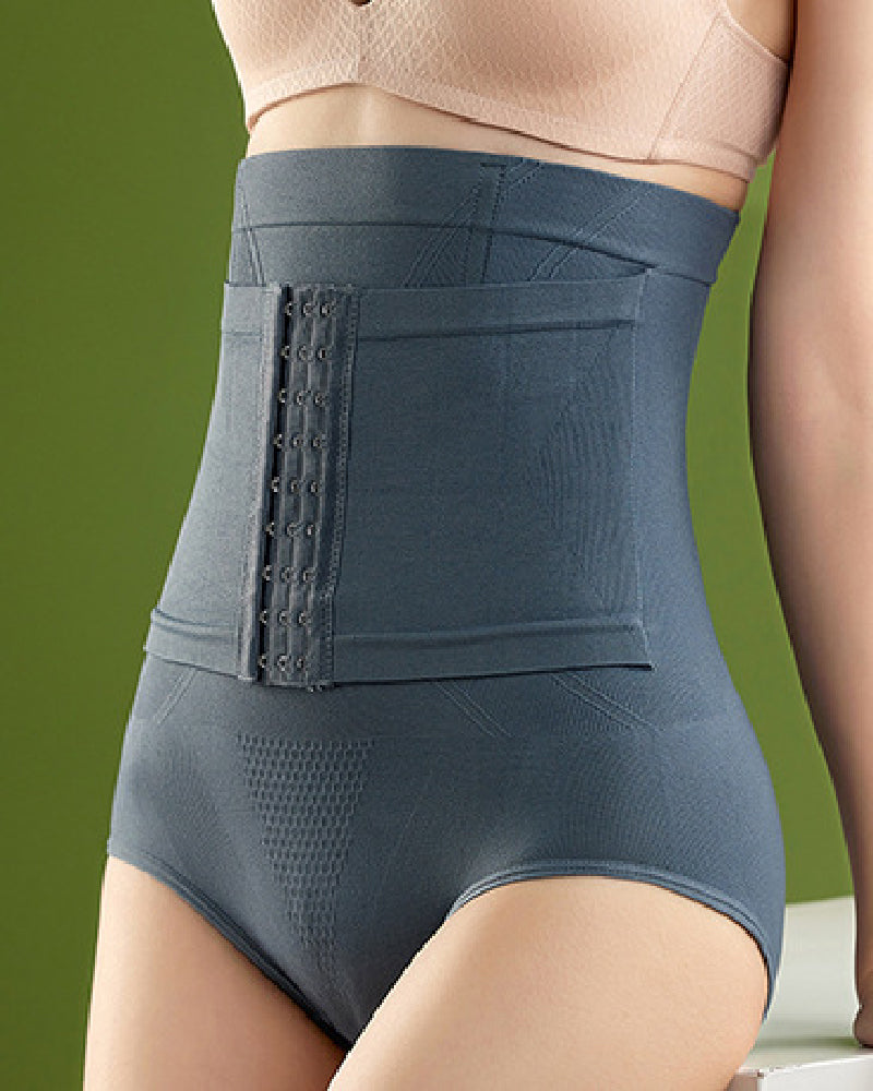 Braguitas moldeadoras de cintura alta con control de abdomen, levantamiento de glúteos y 9 ganchos en el pecho